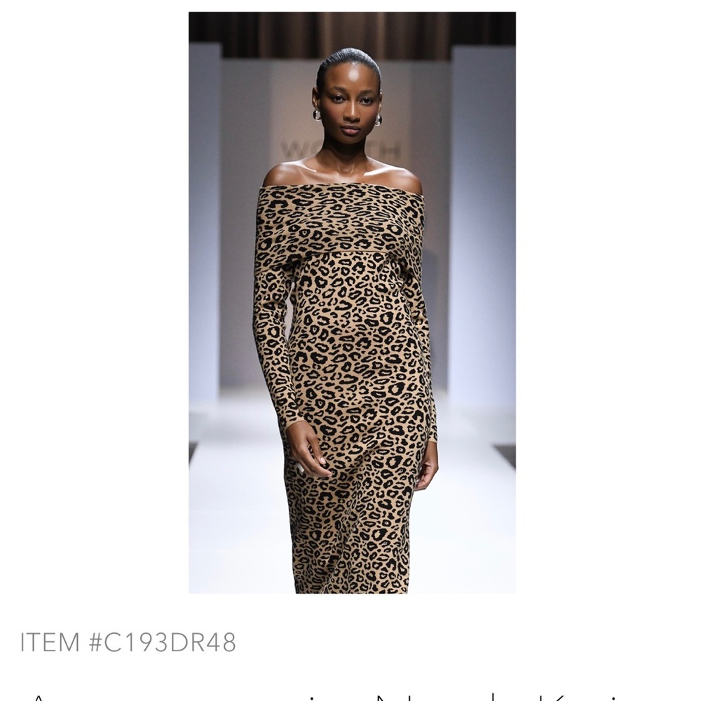 Worth Leopard Print Dress Size Small
